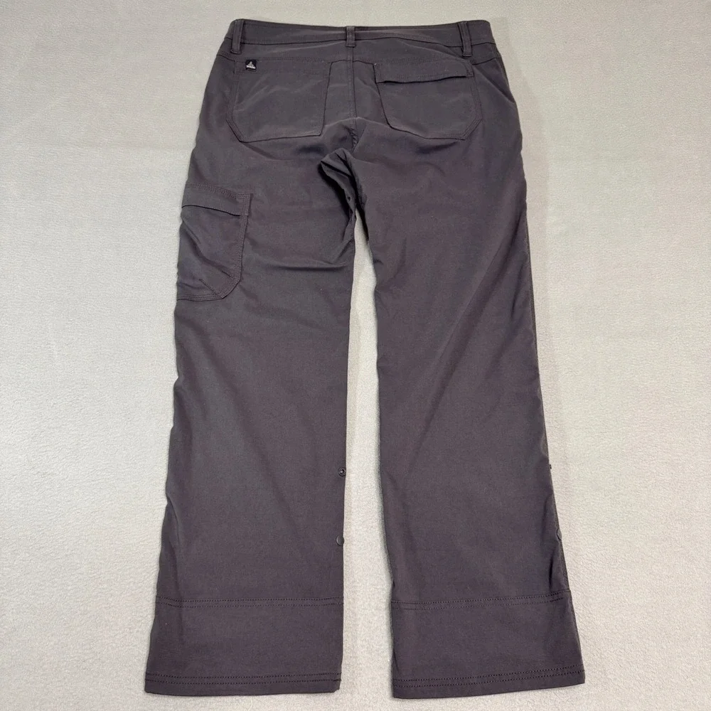 Prana Zion Cargo Pants Mens 33x30 Gray Nylon Stretch Hiking Climbing Outdoor